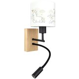 Brilagi LED fleksibilna lampa BOBO WOOD 1xE27/25W/230V + LED/3W hrast/crna/bela/kom. u