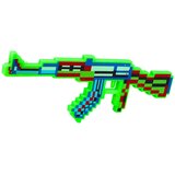 Pixel puška z orožjem svetlobe zvoki laser zelena 45 cm | Shoptok.si
