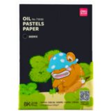 Deli PAPIR ZA CRTANJE ULJANIM PASTELIMA A3 - 20 lista - crni 73930 | ePonuda.com