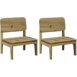  Vrtne stolice 2 kom 60x52,5x72 cm od impregnirane borovine | shoptok.hr