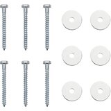  Zemaljska sidra 6 pcs Srebrna Ø10 x 60 cm Galvanizirani metal | shoptok.hr