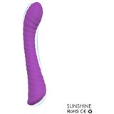 Sex HD Sunshine - vibrator G-točke s žljebovima na baterije (ljubičasti) | shoptok.hr