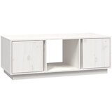 Maison Chic Klubska mizica - kavna mizica - Nizka mizica bela 110×50×40 trdna borovina, (21753863) Cene