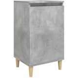  Noćni ormarić siva boja betona 40x35x70 cm konstruirano drvo | Eponuda.com
