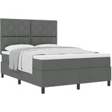 vidaXL box spring krevet s madracem tamno siva 160x200 cm tkanina Cijene