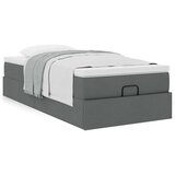 vidaXL otomanski okvir kreveta s madraca tamnosivi 100x200cm tkanine | shoptok.hr