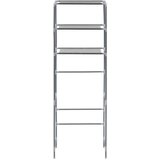 vidaXL Stojalo za nad stranišče 3-nadstropno srebrno 53x28x169 cm | Shoptok.si