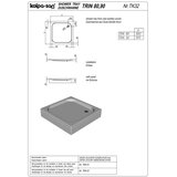 Kolpa San Kolpa Tuš kada Trin 80x80 ugradna 754800 | Eponuda.com