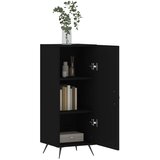  Komoda crna 34,5 x 34 x 90 cm od konstruiranog drva | shoptok.hr