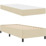  Krevet s opruga kutije Krema 100 x 200 cm tkanina | shoptok.hr