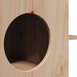 vidaXL Mačja kućica 51x35x30 cm puno drvo bor | shoptok.hr