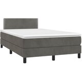  box spring s madracem tamnosivi 120 x 190 cm baršun | shoptok.hr