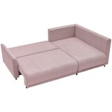 P & B KOTNA SEDEŽNA GARNITURA, rebrasti žamet roza | Shoptok.si