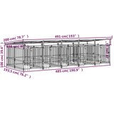  kavez za pse s krovom čelični 9,38 m² | shoptok.hr