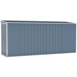 vidaXL Vrtna lopa siva 118x382x178 cm pocinkano jeklo | Shoptok.si