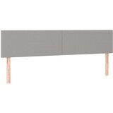 Maison Chic Posteljno vzglavje - Vzglavna omarica 2 kosa svetlo siv 100x5x78/88 cm blago, (22077491) Cene
