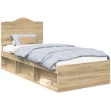  Krevetna konstrukcija s uzglavljem Sonoma hrast 75 x 190 cm | shoptok.hr
