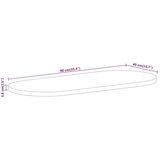 Stolna Mizna plošča 90x40x3,8 cm ovalna trden robusten mangov les | Shoptok.si