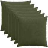  Presvlaka za jastuk 6 pcs HEERLEN Zelena 55 x 55 cm Kord | shoptok.hr