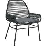  Vrtna garnitura - 8-dijelni vrtni blagovaonski set s jastucima crnog poliratana Crna 200 x 100 x 74 cm 8 | shoptok.hr