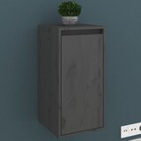 vidaXL Stenska omarica siva 30x30x60 cm trdna borovina Cene