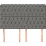  Uzglavlje tamno sivo 144x7x118/128 cm tkanina | shoptok.hr