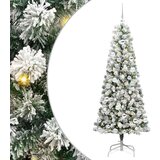 vidaXL Umetno Zložljivo Božično Drevo Zelena 180 cm PE in PVC | Shoptok.si