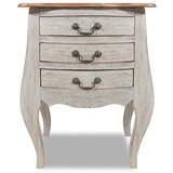 The Living Store Nočna omarica trden predelan les 48x35x64 cm - Nočna Omarica, (21420666) | Shoptok.si