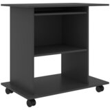  Stol za računalo sivi 80 x 50 x 75 cm od iverice | shoptok.hr