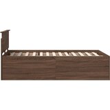  Okvir za krevet s uzglavljem Smeđi hrast 120 x 190 cm - Smeđi hrast 120 x 190 cm | shoptok.hr