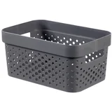 siva košara za shranjevanje Infinity Dots, 4,5 l