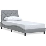  Okvir kreveta bez madraca svjetlosivi 90x200 cm od tkanine | shoptok.hr