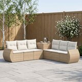  Set sofe 7 kom. Bež i krem bijela 243 x 243 x 85 cm | shoptok.hr