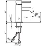 Rosan baterija za lavabo DARK JD30101 | ePonuda.com