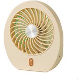 INF Prenosni USB mini ventilator z 4-stopenjsko močjo in 1200mAh Yellow, (5000286580) | Shoptok.si
