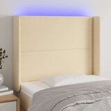  Uzglavlje krem 93 x 16 x 118/128 cm od tkanine | shoptok.hr