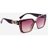 Boto Women's Sunglasses With Decorative Detail UV400 Dark Brown | Shoptok.si