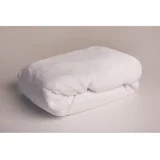 Bijela plahta s gumom od mikropliša 90x200 cm –