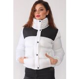 Dewberry Z6649 LADIES' COAT-WHITE-BLACK | shoptok.hr