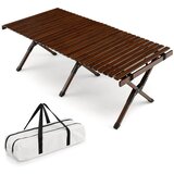 Costway Lesena turistična miza Camping Folding, (5000194677) Cene