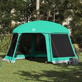 vidaXL Šotor za bazen s snemljivo muho & Mrežaste stene Morsko zelena | Shoptok.si