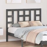  Uzglavlje za krevet sivo 126 x 4 x 100 cm od masivne borovine | shoptok.hr