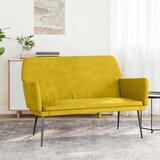  Klupa žuta 108 x 79 x 79 cm baršunasta | shoptok.hr