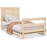vidaXL Okvir kreveta s uzglavljem 100 x 200 cm od masivne borovine Cijene