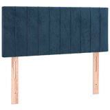  Posteljno vzglavje temno modro 100x5x78/88 cm žamet, (20794181) | Shoptok.si