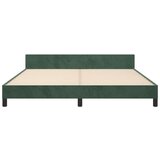  Posteljni okvir z vzglavjem temno zelen 160x200 cm žamet, (20906208) | Shoptok.si