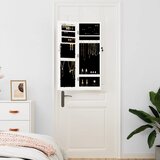  Zidni ormarić za nakit s ogledalom bijeli 30 x 8,5 x 90 cm | shoptok.hr