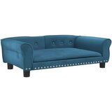  Krevet za pse plavi 95 x 55 x 30 cm baršunasti | shoptok.hr
