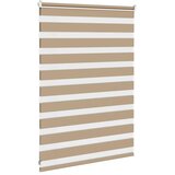 Zebra zavjesa Pješčano smeđa 95x100 cm Širina tkanine 90,9 cm Poliester | Shoptok.si
