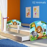  Dječji krevet ACMA s motivom, bočna sonoma + ladica 160x80 cm 02 Animals | shoptok.hr